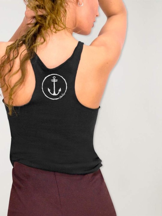 The anchor logo Tank Top Woman - Black
