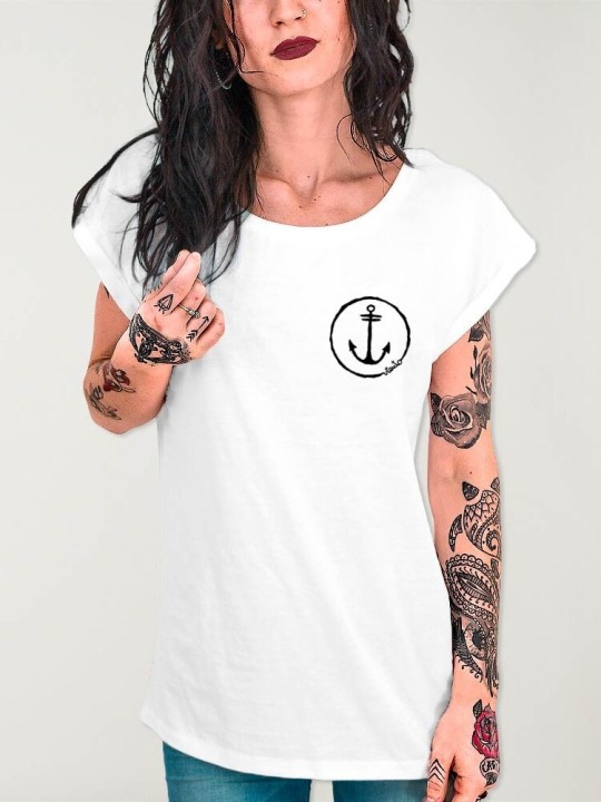 Camiseta de Mujer Blanca Viento Team