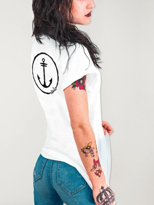 Camiseta de Mujer Blanca Viento Team