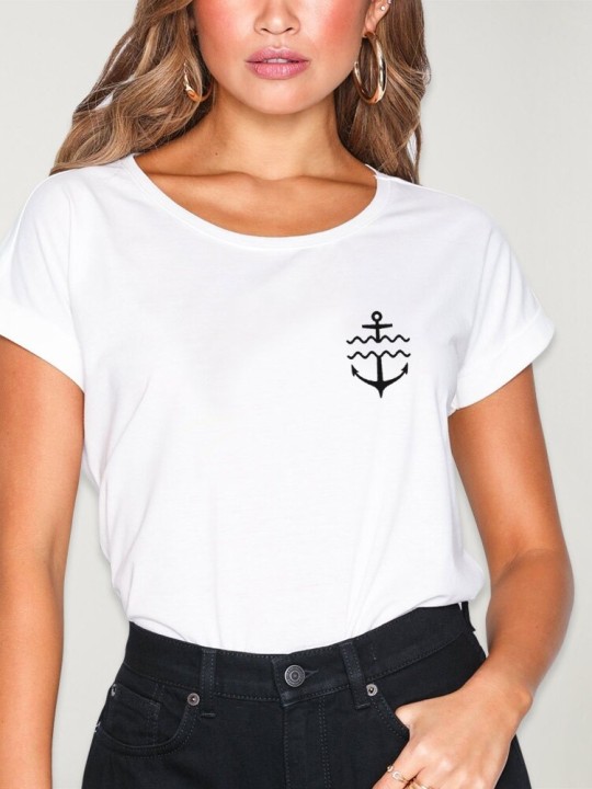 Camiseta de Mujer Blanca Surfers Club Classics
