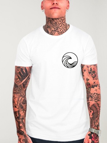 Men T-Shirt White Low Tide