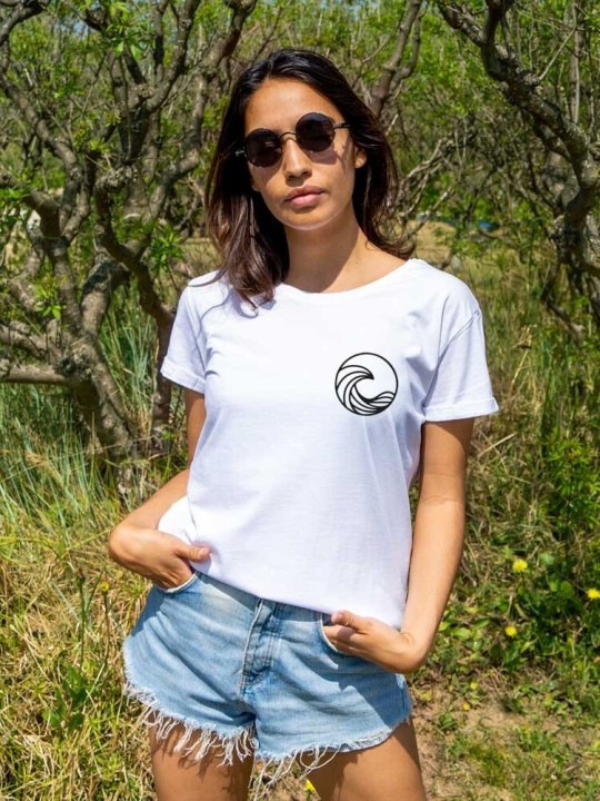 Camiseta de Mujer Blanca Low Tide