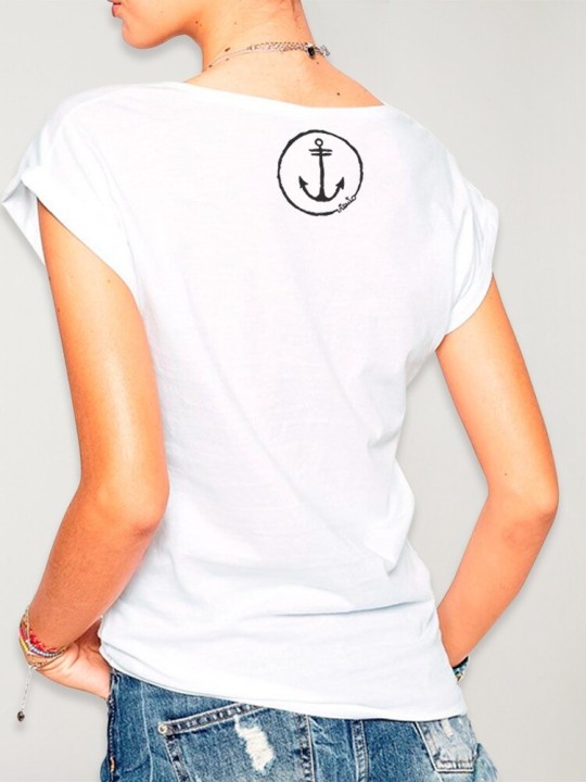 Camiseta de Mujer Blanca Geometric Lighthouse