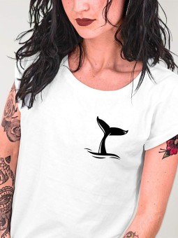 Women T-shirt White Whale
