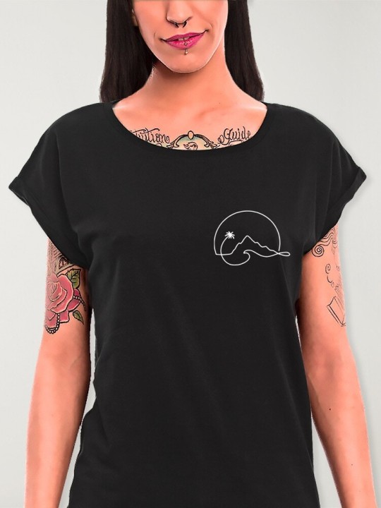 Camiseta de Mujer Negra North Shore