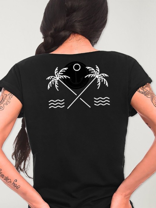 Camiseta de Mujer Negra North Shore