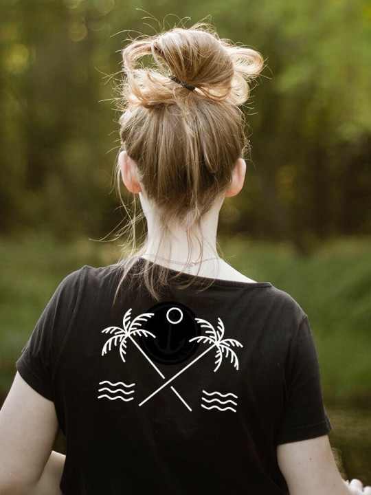 Camiseta de Mujer Negra North Shore
