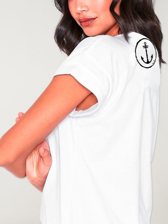 Camiseta de Mujer Blanca Beach House