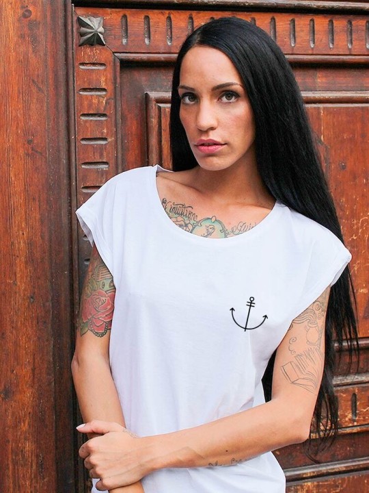 Camiseta de Mujer Blanca Beach House