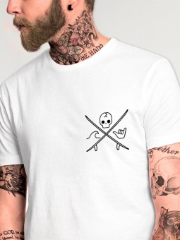 Men T-Shirt White Slab