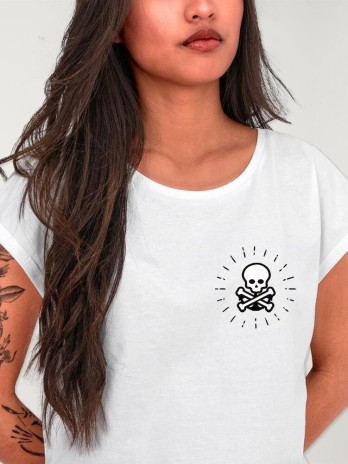 T-shirt Damen Weiß Raid