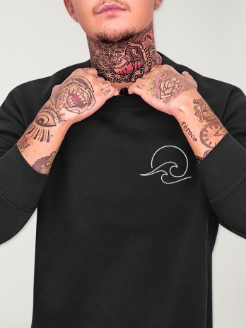 Felpa Uomo Nera Deepwater