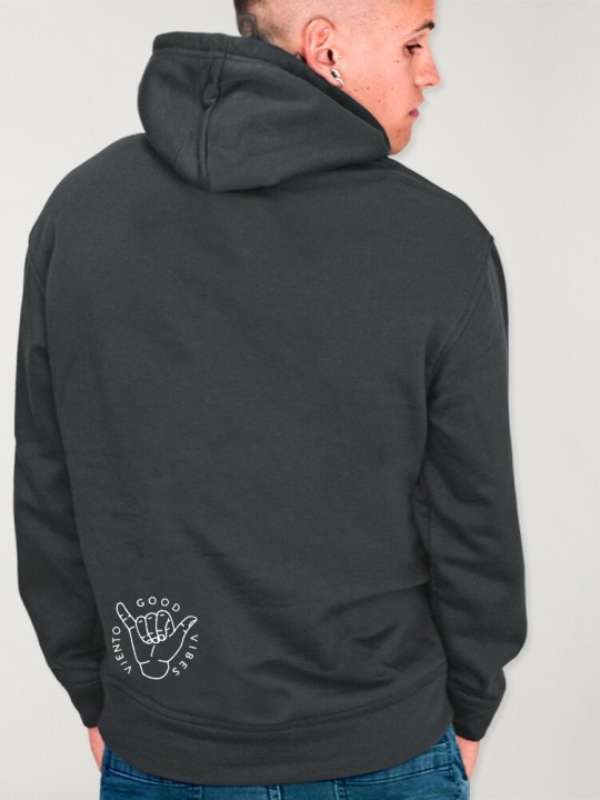 Men Hoodie Dark Lead Current