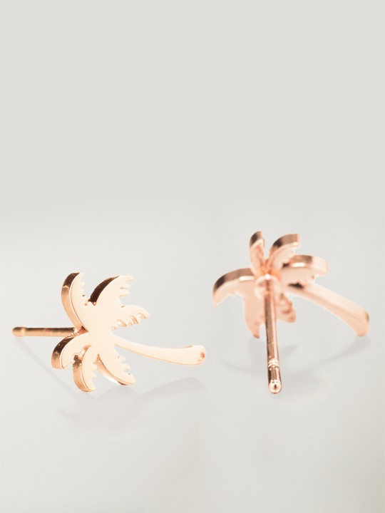 Earrings in gold Golden Palm