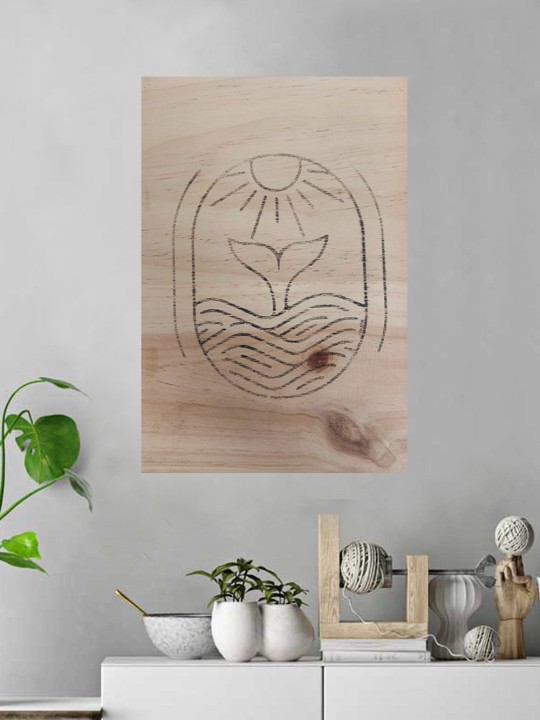 Tabla de Madera Transfer Sunny Whale