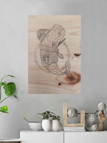 Tabla de Madera Transfer Whale Sailor