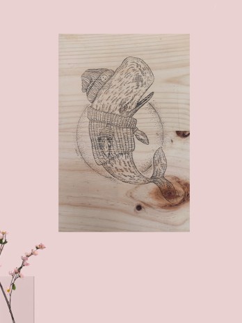 Tabla de Madera Transfer Whale Sailor