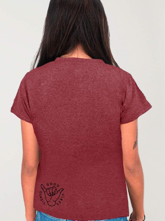 Unisex T-Shirt Burgundy Palm Anchor Tree