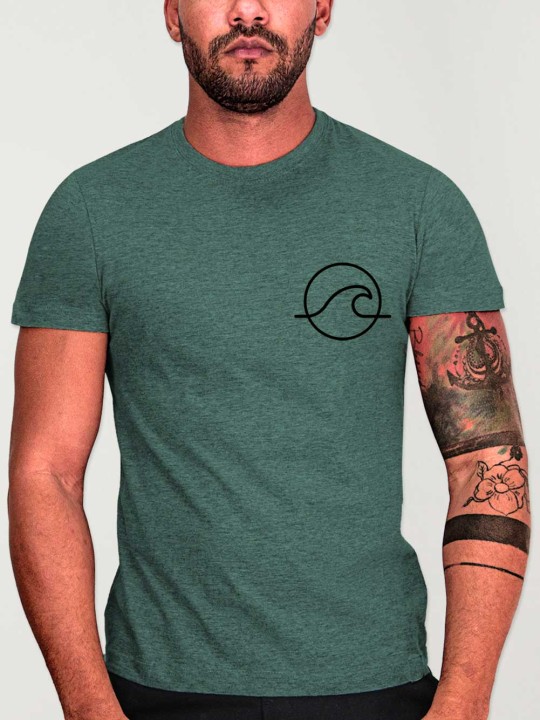 Men T-Shirt Green Ride