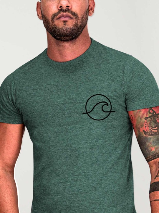Men T-Shirt Green Ride