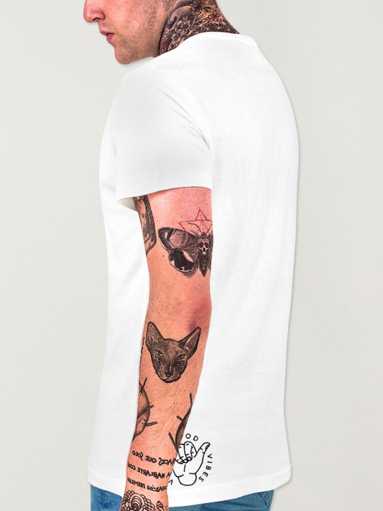 Men T-Shirt White Square Surf