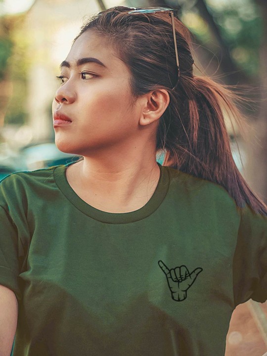T-shirt Unisex Khaki Aloha