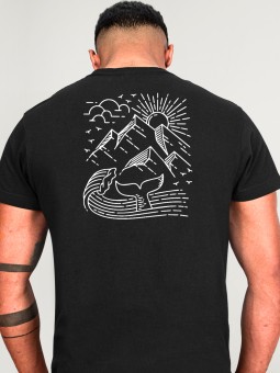 Men T-Shirt Black Vibes North