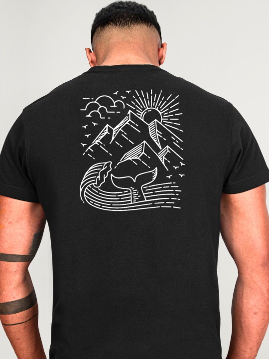 T-shirt Homme Noir Vibes North