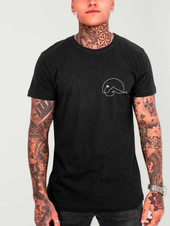 Men T-Shirt Black Vibes North