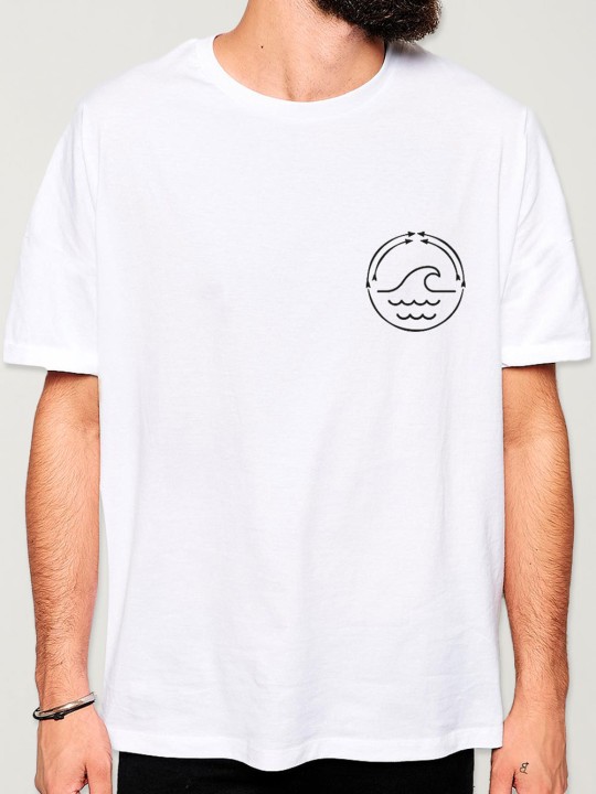 T-shirt Herren Weiß Coral  OUTLET