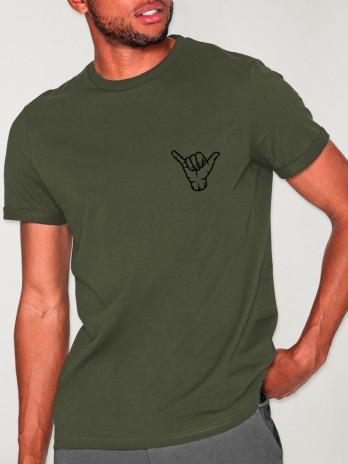 T-shirt Homme Kaki Aloha OUTLET