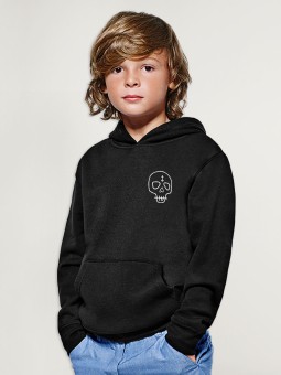 Boy Hoodie Black Wanderer Skull